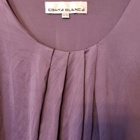 Costa Blanca Purple Dress, Size Medium - Picture 2 of 5